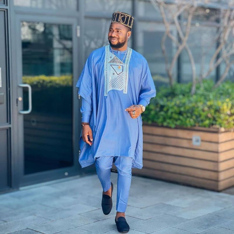 Simple Agbada Style for Men
