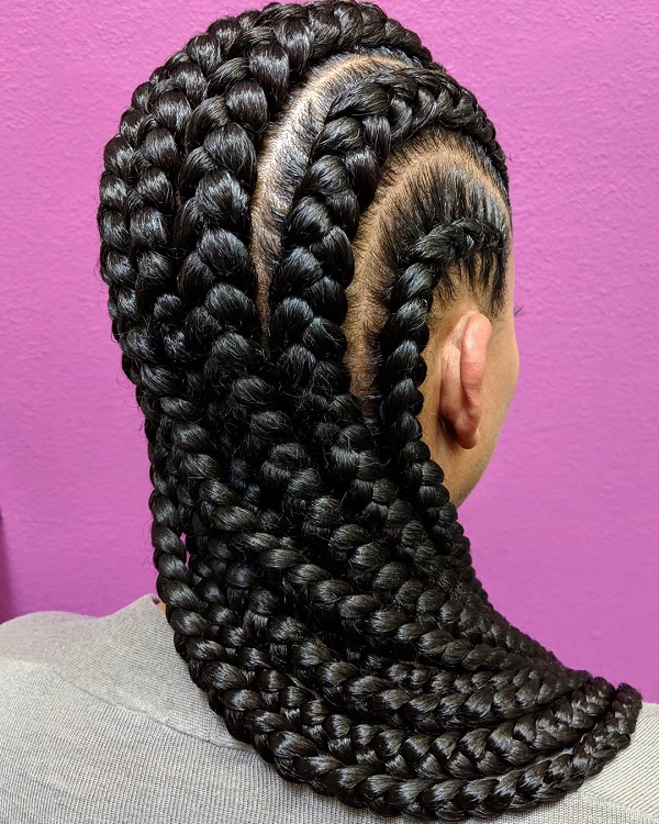Cornrow Braids Hairstyle for Black Women