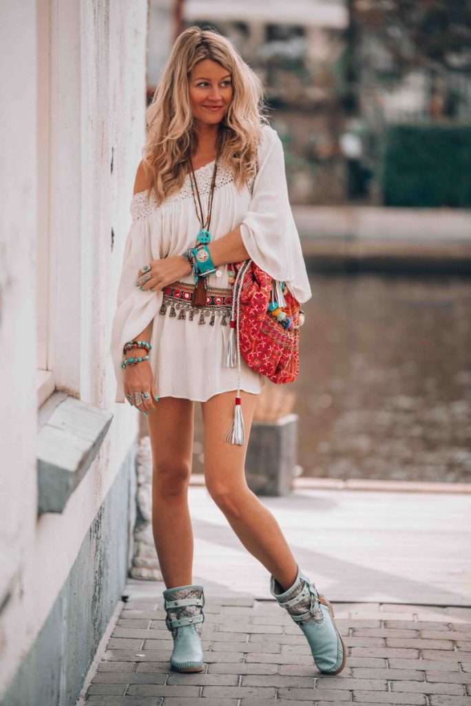 Bohemian and free spirited outfit