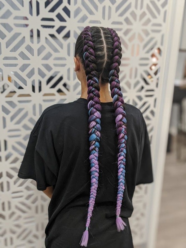 Cornrow Hairstyle with extension 1