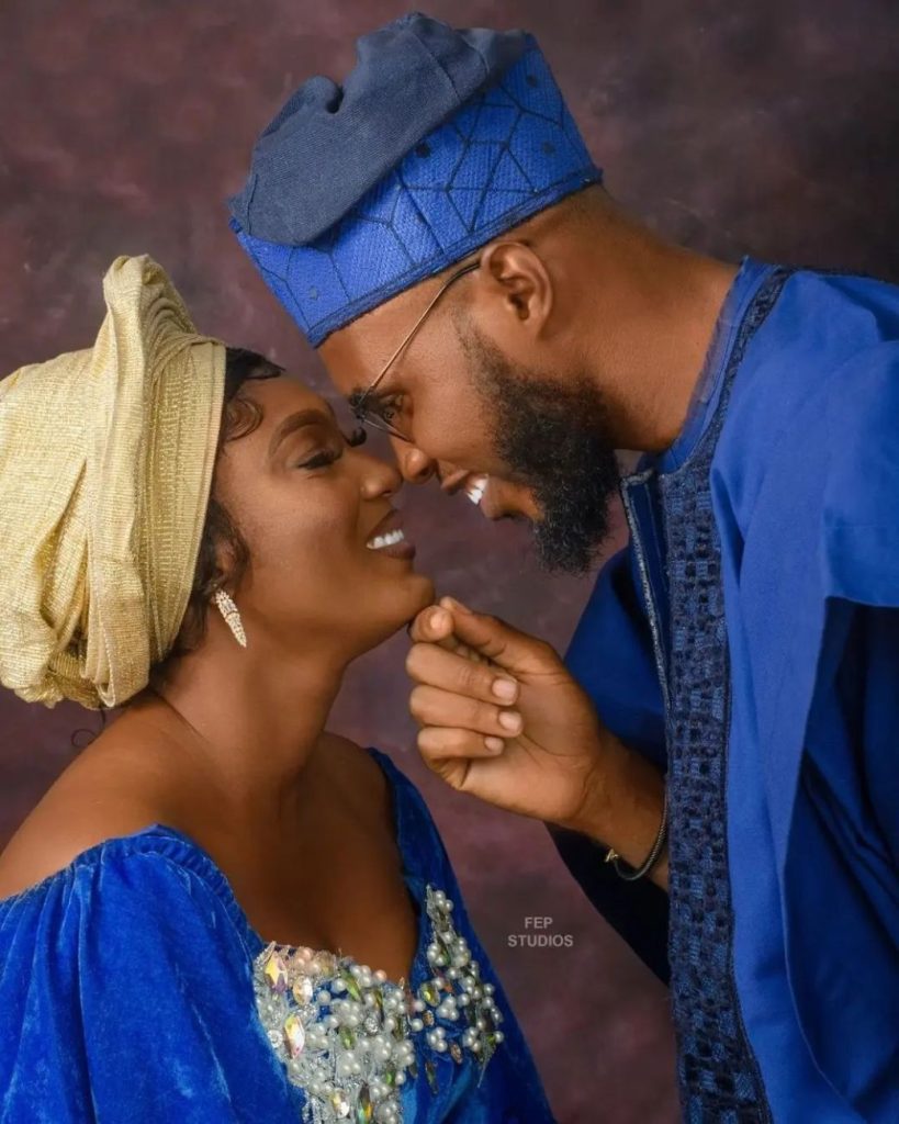 Nigerian Bride and Her Mr Handsome in Close-Up Shoot