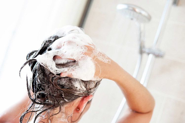 Washing natural hair