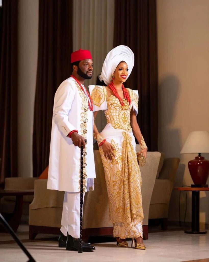 Igbo Wedding Attire for Couple