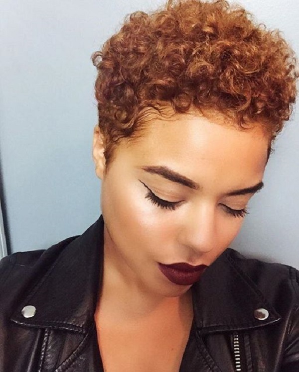 Curly Pixie Hairstyle for Black Women 4
